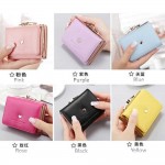 4GL Korean Fashion Fold Over Short Women Purse AX16