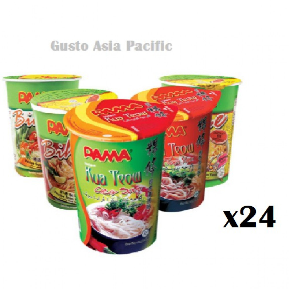24 cups of PAMA Cup Instant Noodles in assorted flavor 24 cups of PAMA Cup Instant Noodles in assorted flavor