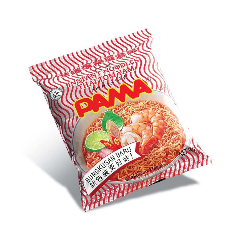 PAMA Instant Noodles Thai Tom Yam (55gx5) Halal – Malaysia PAMA Instant Noodles Thai Tom Yam (55gx5) Halal – Malaysia