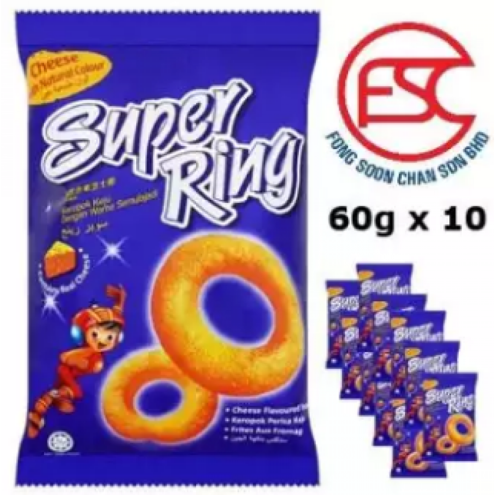 Oriental Super Ring Cheese Flavour 60gm x 10 pieces Oriental Super Ring Cheese Flavour 60gm x 10 pieces