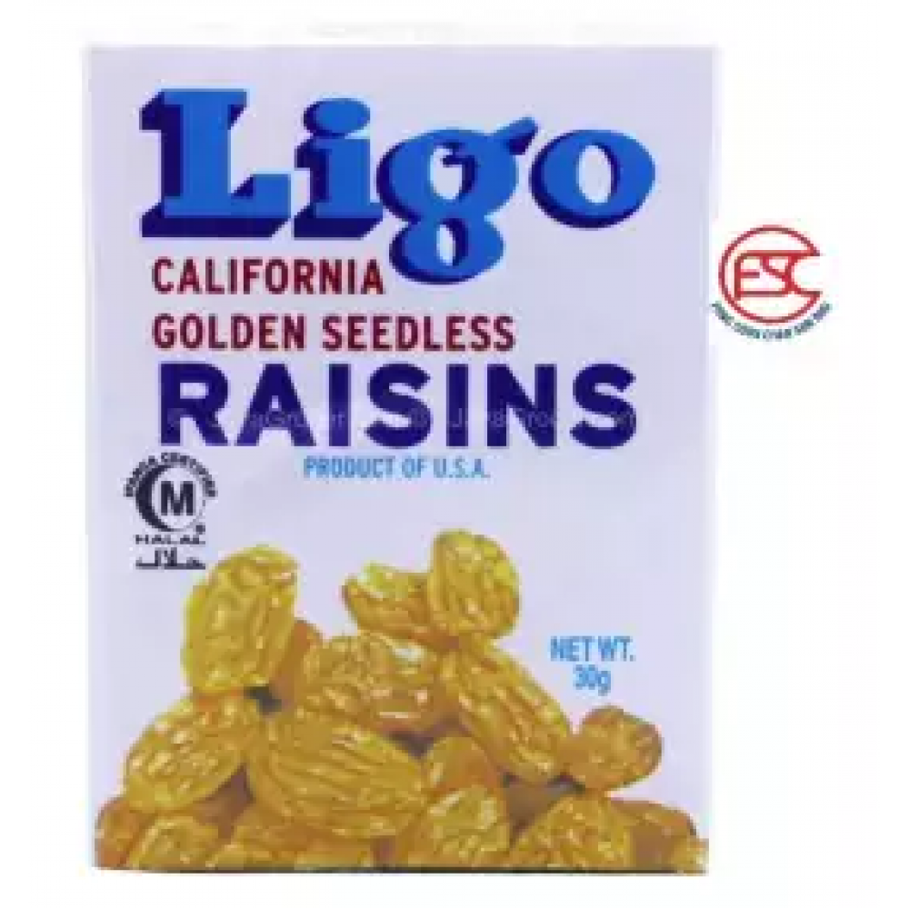 Ligo Golden Raisins 30gm x 12 boxers Ligo Golden Raisins 30gm x 12 boxers