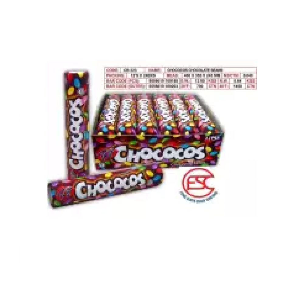 Rico Chococos Chocolate Beans 25gm x 12stick Rico Chococos Chocolate Beans 25gm x 12stick