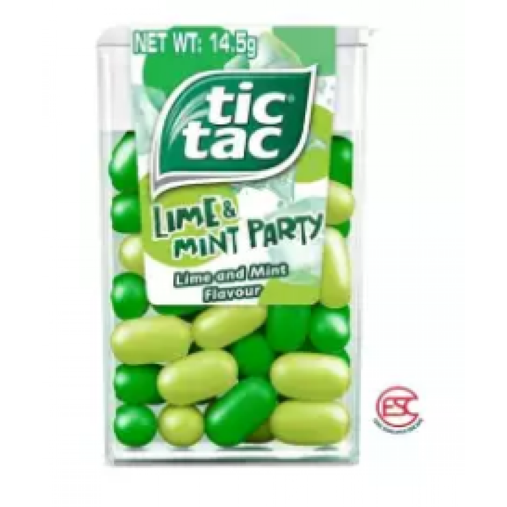 Tic tac Lime & Coolmint Flavour candy 12boxes x 14.5gm Tic tac Lime & Coolmint Flavour candy 12boxes x 14.5gm