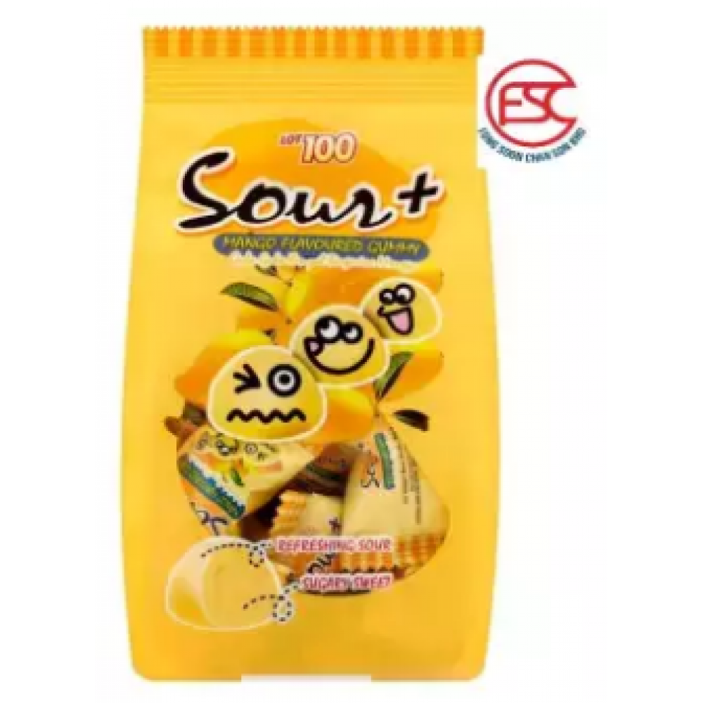 Lot 100 Sour Gummy Mango Flavours 100gm Lot 100 Sour Gummy Mango Flavours 100gm