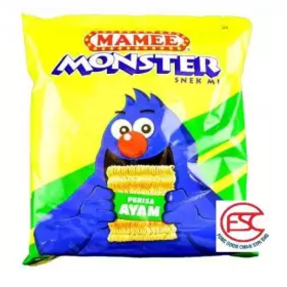 Mamee Monster Snek Mi Party pack 25gm x 8 pieces (chicken Flavours) Mamee Monster Snek Mi Party pack 25gm x 8 pieces (chicken Flavours)