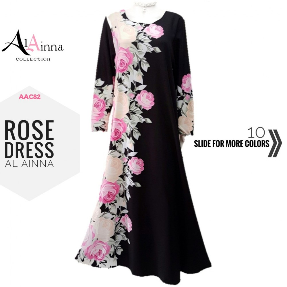 ROSE DRESS AL AINNA AAC82 // READY STOCK BAJU RAYA ROSE DRESS AL AINNA AAC82 // READY STOCK BAJU RAYA