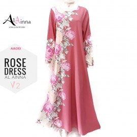 image of ROSE DRESS V2 AL AINNA AAC83 // READY STOCK BAJU RAYA