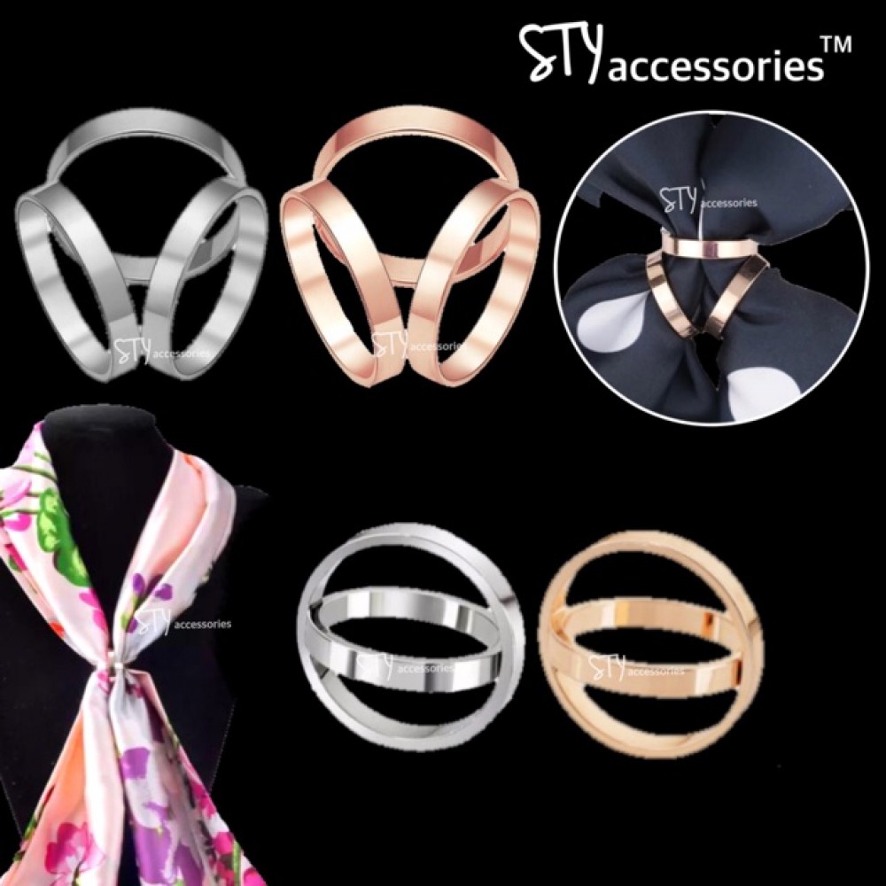 Safeya Scarves Ring Scarf Buckle Shawl Ring Bawal Tudung Brooches Brooch TriRing Safeya Scarves Ring Scarf Buckle Shawl Ring Bawal Tudung Brooches Brooch TriRing