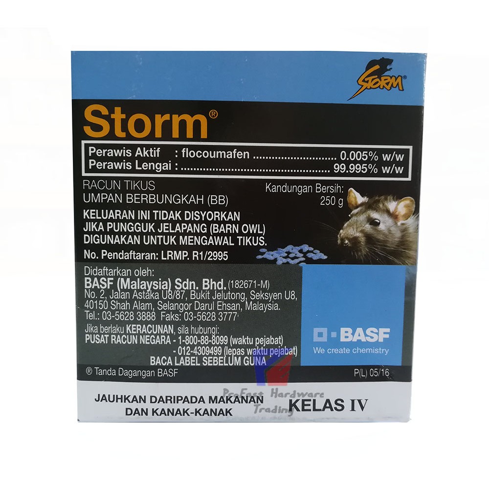 Storm-Rat killer/Racun tikus/老鼠药-250G Storm-Rat killer/Racun tikus/老鼠药-250G