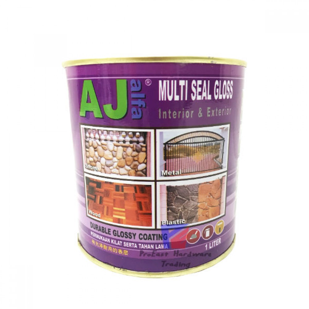 AJ-Interior & Exterior Multi Seal Gloss Paint (Clear)-1Liter