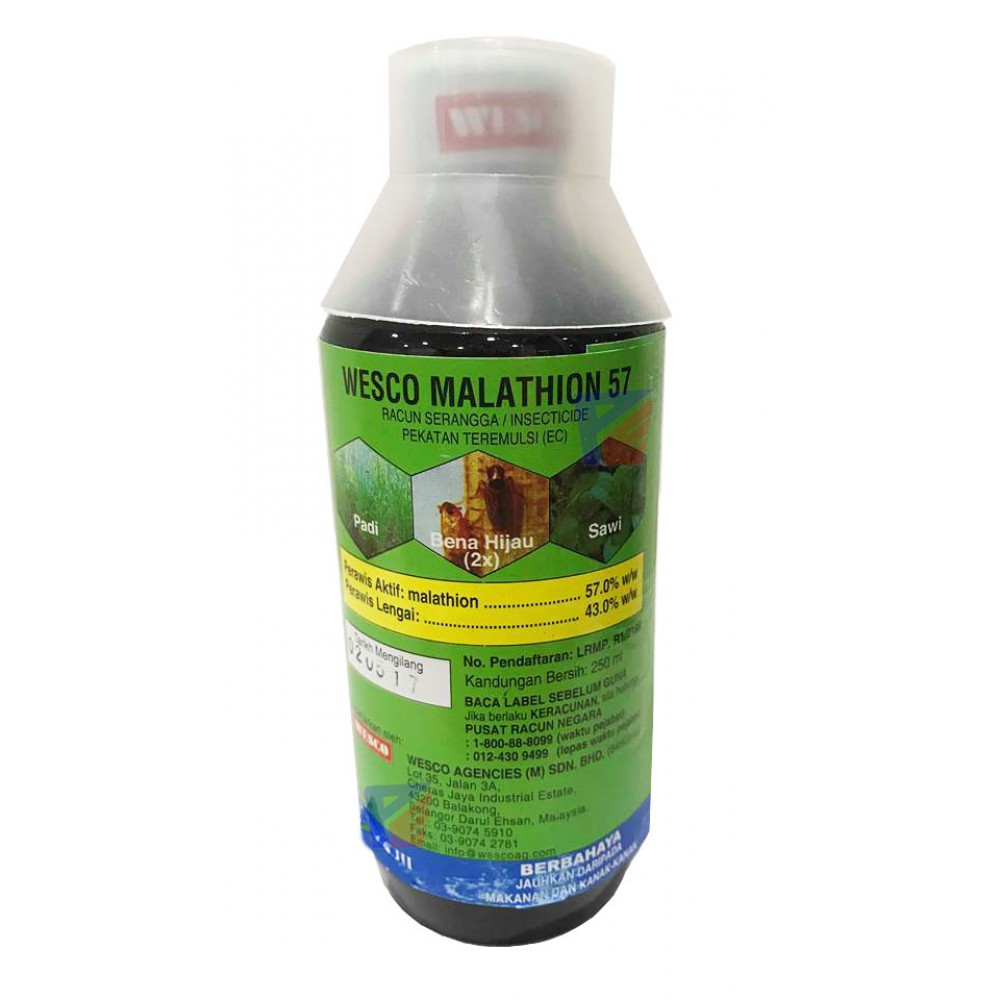 Wesco Malathion 57(bad bug/flea/kutu killer)-250ml Wesco Malathion 57(bad bug/flea/kutu killer)-250ml