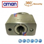 AMAN-304-4001 H/D Stainless Steel Padlock (4 Key)
