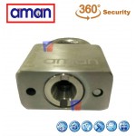 AMAN-304-5004 H/D Stainless Steel Padlock (4 Lock+5 Key)