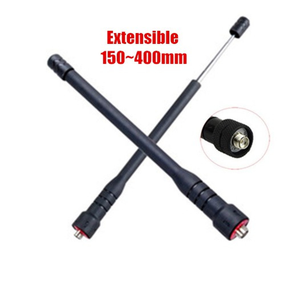 SMA Female Telescopic UHF Walkie Talkie Antenna