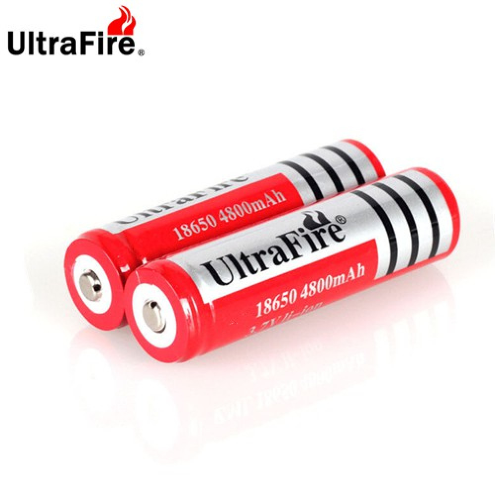 ULTRAFIRE BRC 18650 3.7v 4800mah Rechargeable Li-ion Battery - 2 Unit