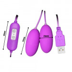 USB Powered 10 Speed Double Bullet Vibrating Egg