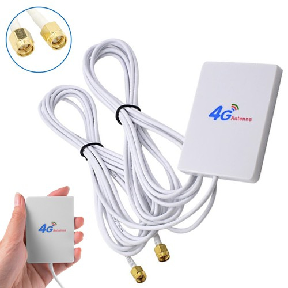 4G LTE 28dbi Sma Male Dual Connector 700~2700mhz Mini Panel Antenna 4G LTE 28dbi Sma Male Dual Connector 700~2700mhz Mini Panel Antenna