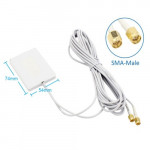 4G LTE 28dbi Sma Male Dual Connector 700~2700mhz Mini Panel Antenna