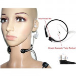 Biker Throat Vibration PTT Earphone Headset - K Port