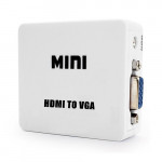 Mini HDMI to VGA + Audio Converter Box (In HDMI-Out VGA)