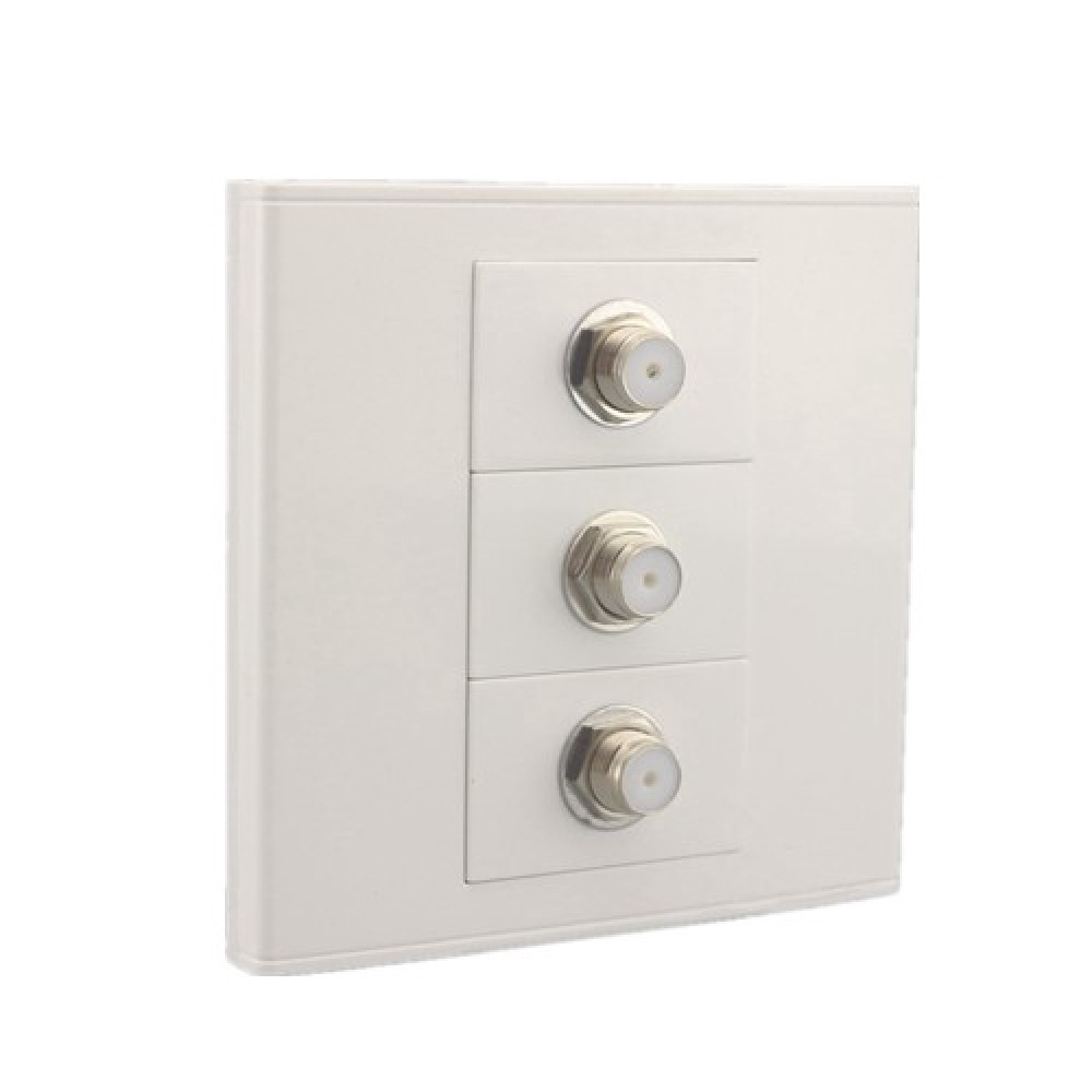 F Female Type 3 Gang Astro Fm Satellite Tv Socket F Female Type 3 Gang Astro Fm Satellite Tv Socket