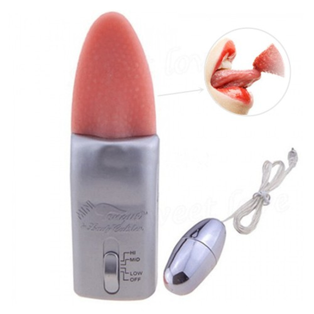 Mini Vibrating Tongue + Vibrating Egg (Silver)