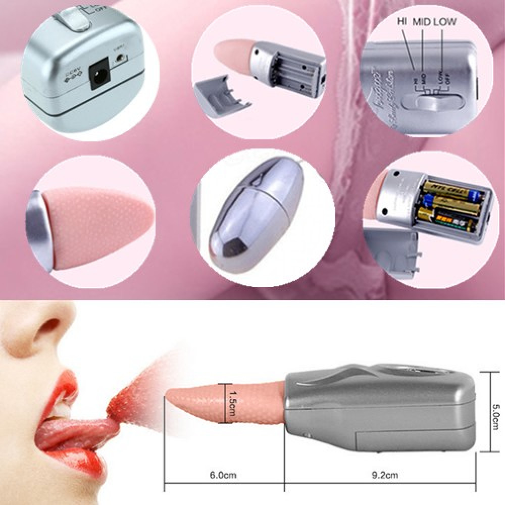 Mini Vibrating Tongue + Vibrating Egg (Silver)
