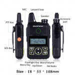 BAOFENG BF-T1 UHF 1W Mini Walkie Talkie - 1KM