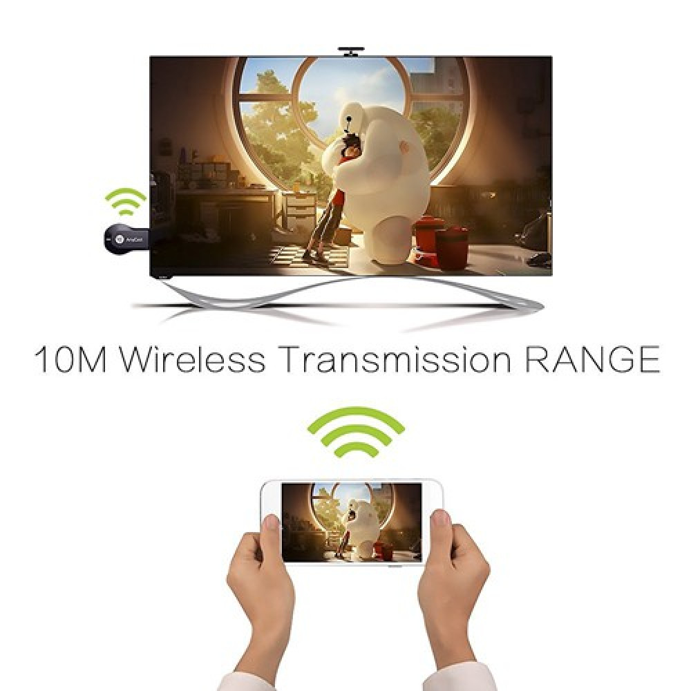 Dongle Miracast 4K Wireless HDMI, Adattatore Screen Mirroring Per Telefono/Tablet A TV/Proiettore, Supporta AirPlay DLNA Chromecast E Netflix - 2
