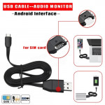 S8 GSM Spy Audio Listener Lightning + Micro USB Charging Cable