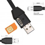 S8 GSM Spy Audio Listener Lightning + Micro USB Charging Cable