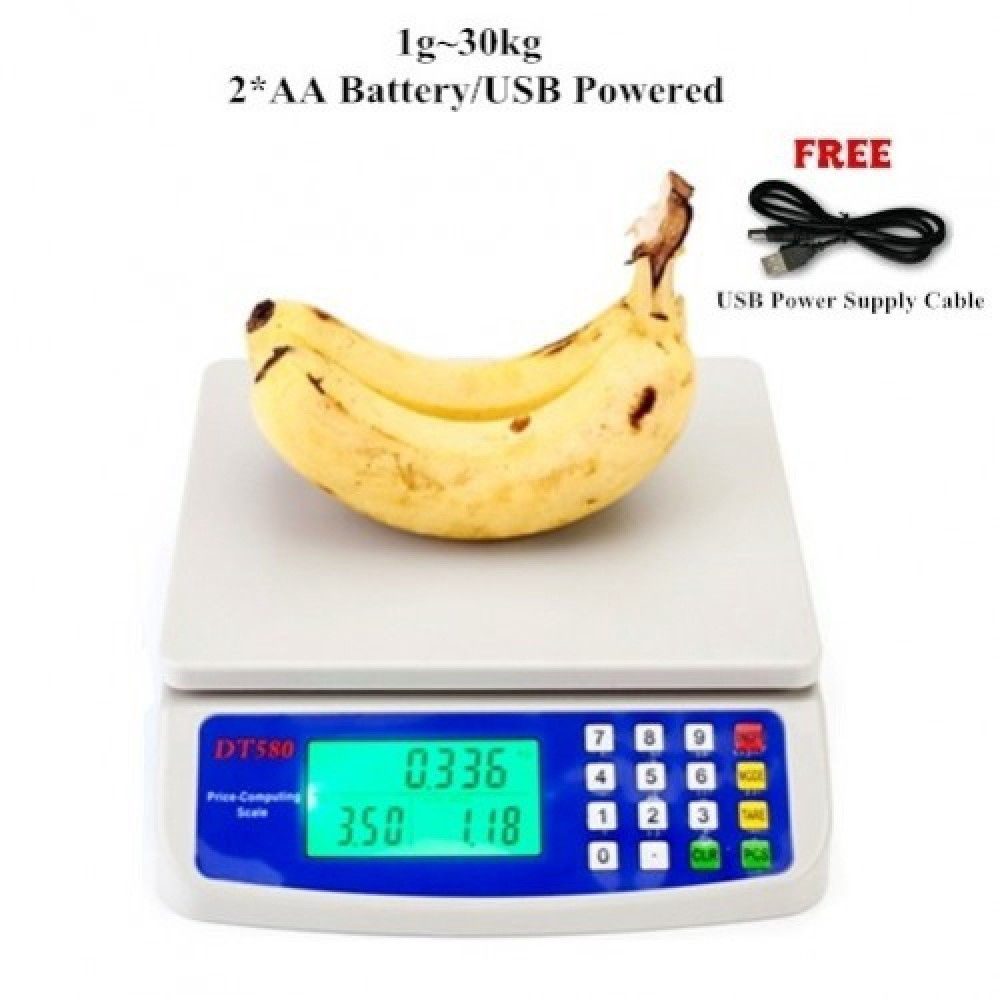 DT-580 1G~30KG USB/Battery Electronic Digital Scales DT-580 1G~30KG USB/Battery Electronic Digital Scales