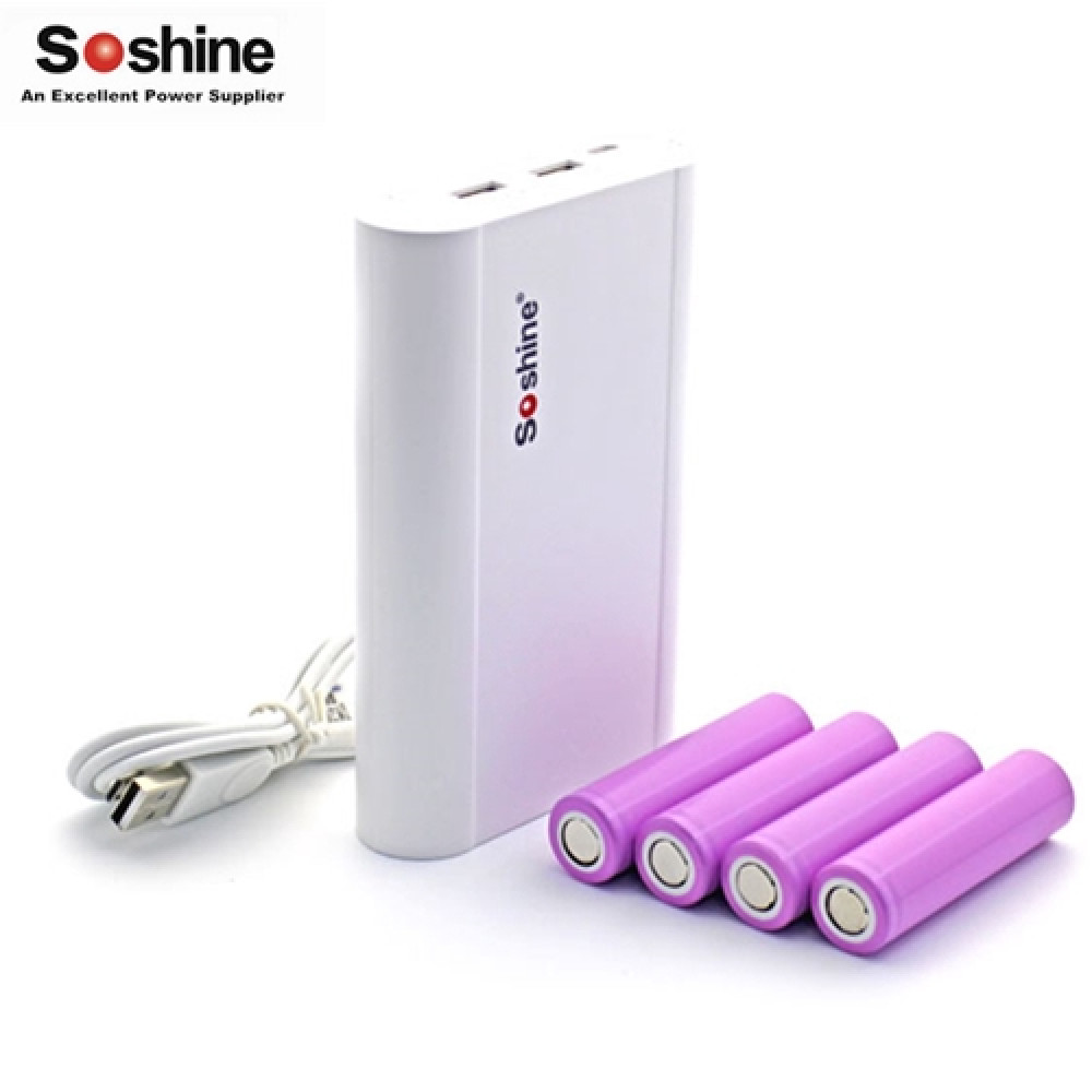 SOSHINE E3 18650 Battery Charger + DIY Powerbank Box