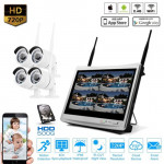 IpPro 4CH 12" LCD WIFI Security Wireless Camera CCTV NVR System