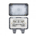 IP66 Weatherproof Outdoor 13A 2 Gang Electrical Socket