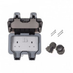 IP66 Weatherproof Outdoor 13A 2 Gang Electrical Socket