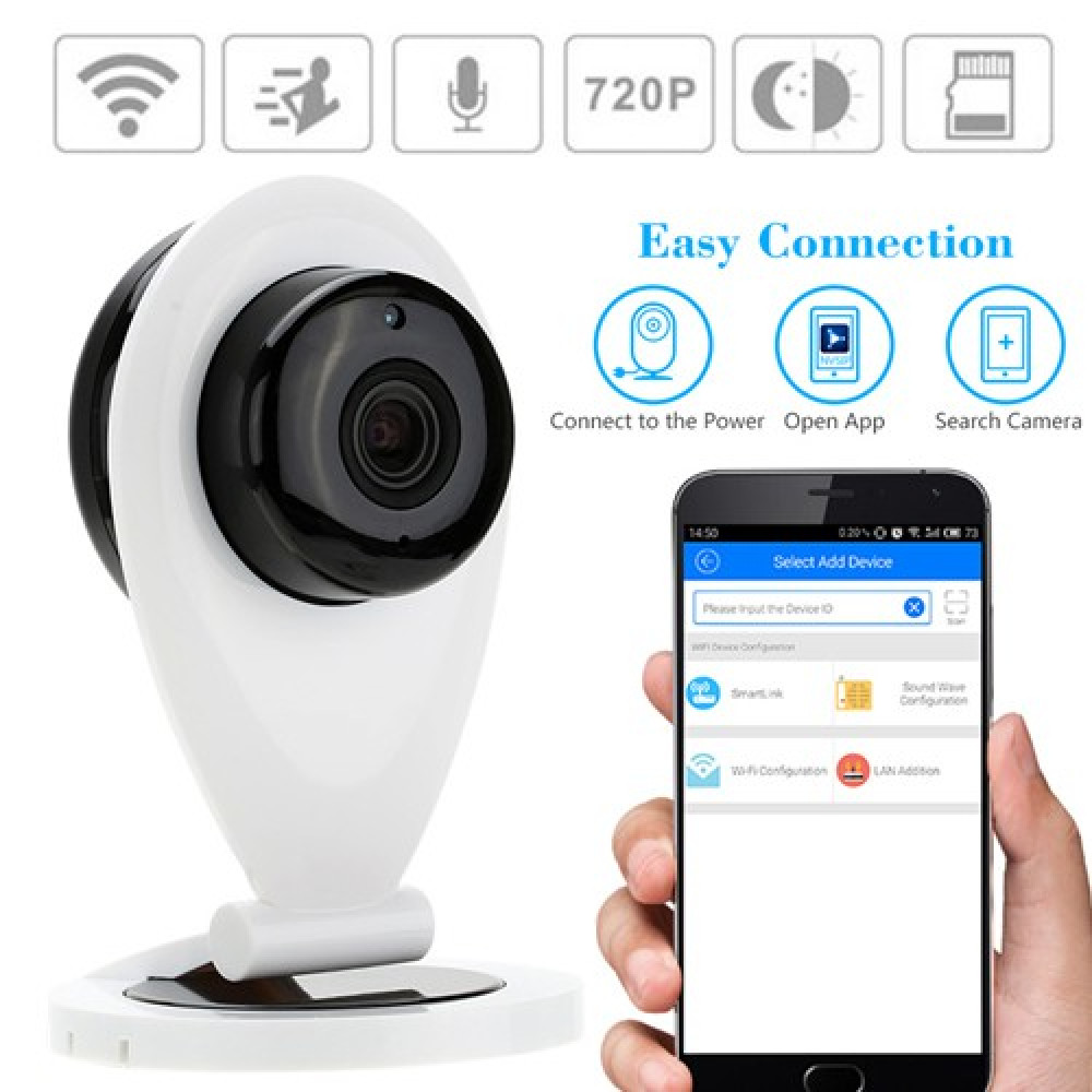 SRICAM SP09 720p Night Vision WiFi P2P IP CCTV Camera