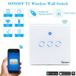 SONOFF T1 3 Button WiFi & 433mhz RF Wall Smart Touch Switch