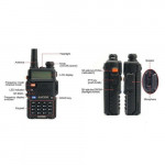 BAOFENG UV5R Dual Band 5W Walkie Talkie - 5KM