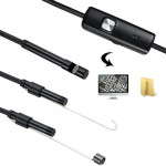 USB Android+PC 7mm Soft Tube Endoscope Wire Pinhole Camera - 5m