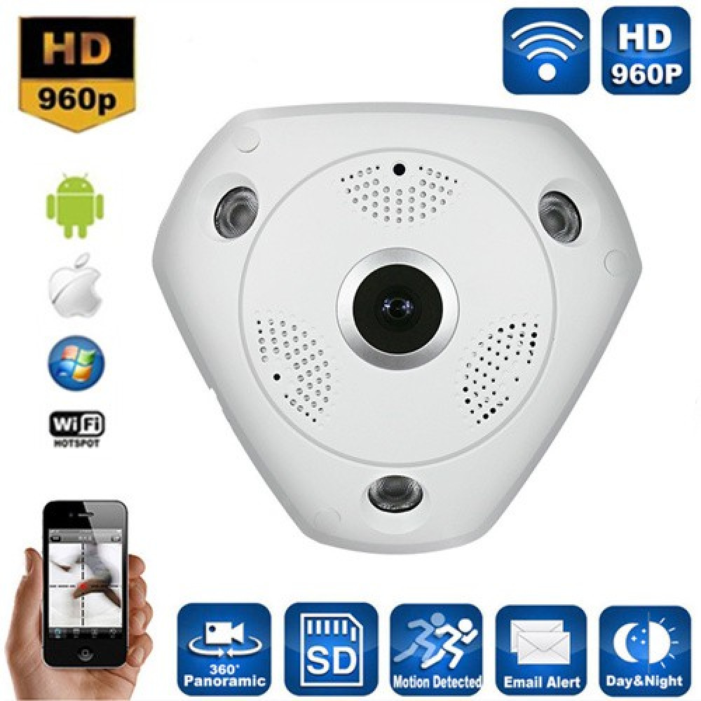 VRCAM 360° Panoramic Day & Night WiFi P2p Cctv Camera