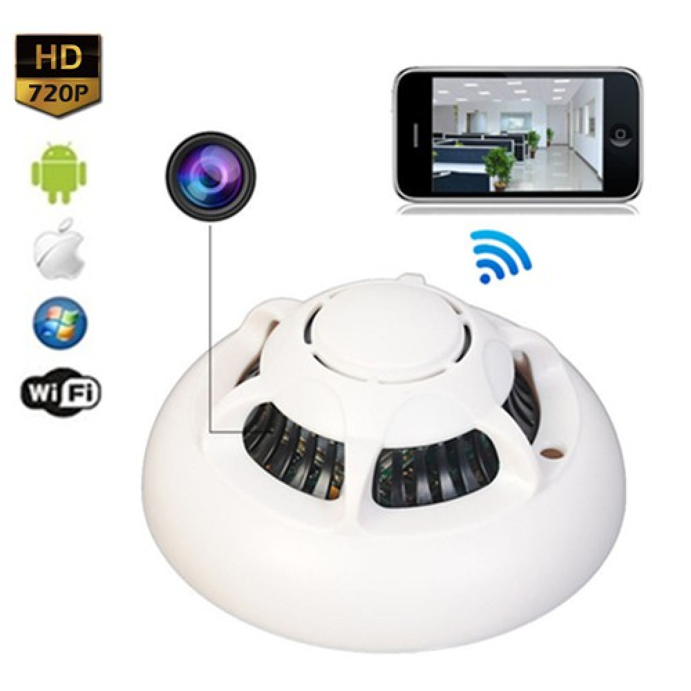 UFO Smoke Detector WiFi Spy Hidden Camera