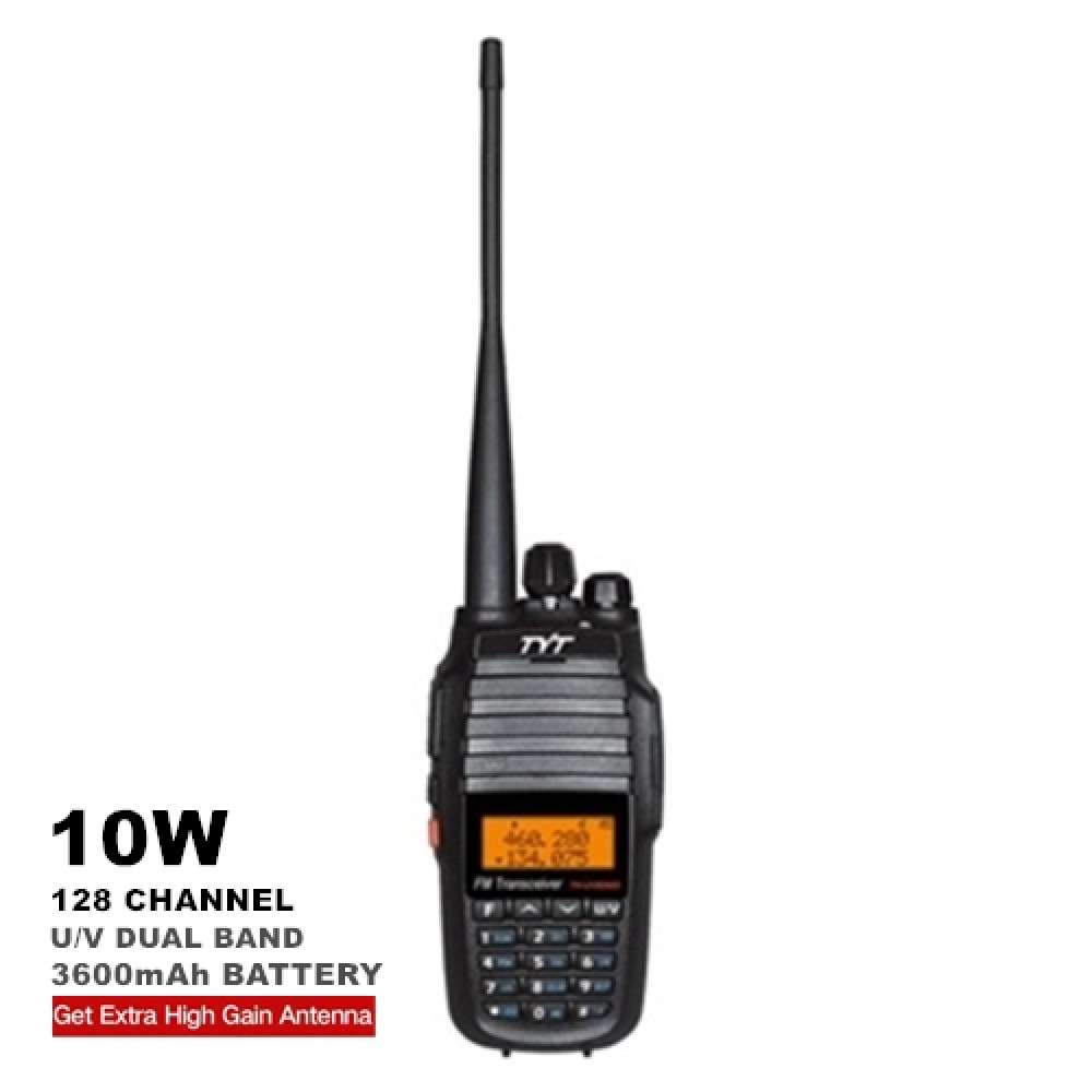 TYT TH-UV8000D Dual Band 10W High Power Walkie Talkie - 10KM