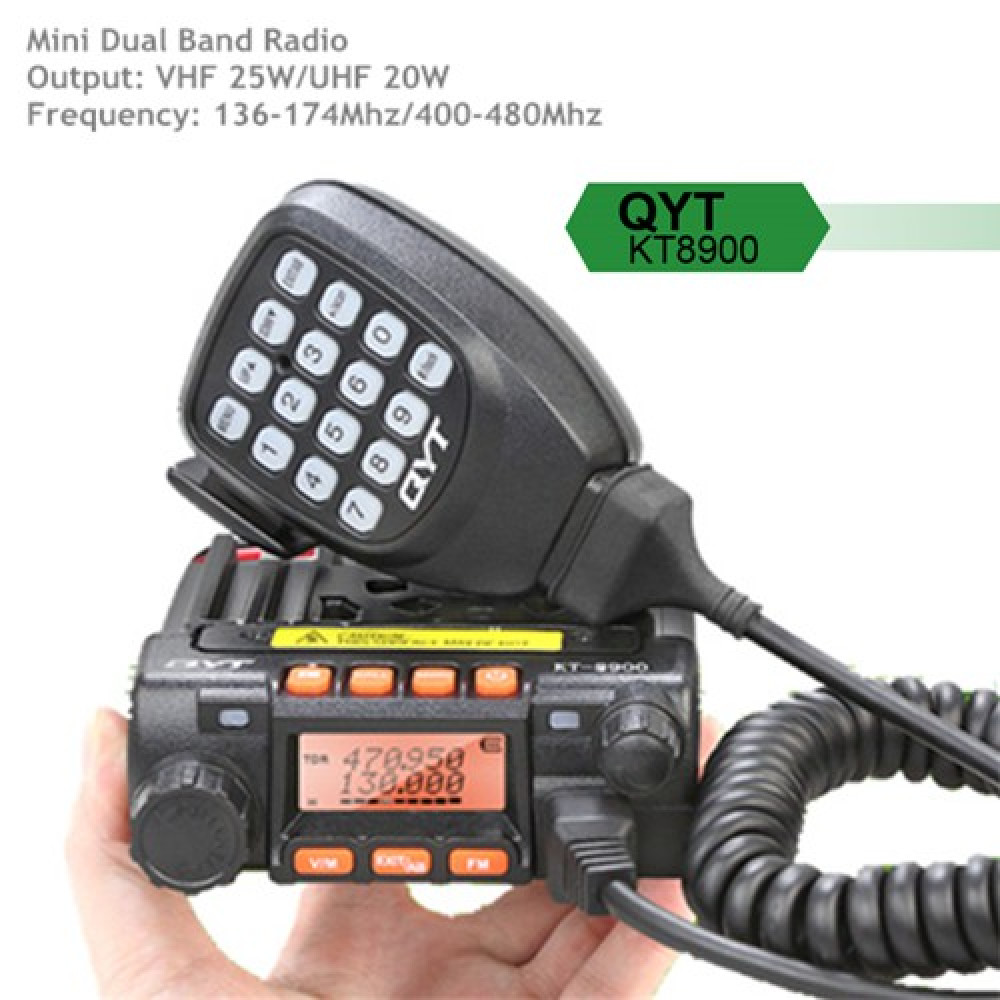QYT KT8900 Dual Band 25W Mini Amateur Radio/Mobile Radio