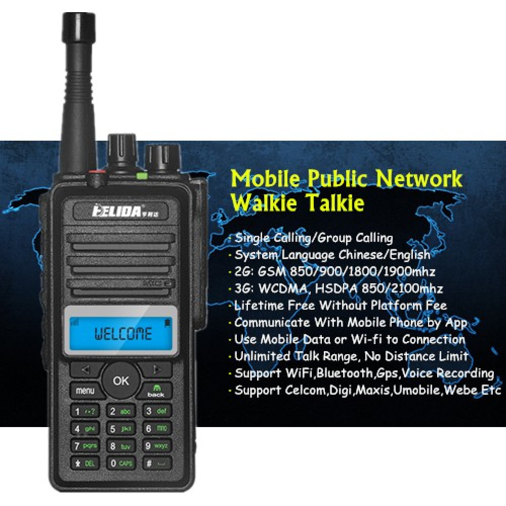 IWALKIE CD880 Global Mobile Public Network Walkie Talkie - 9999KM IWALKIE CD880 Global Mobile Public Network Walkie Talkie - 9999KM