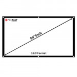 80'' Inch 16:9 White Projector Screen