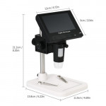 DM4 1000x Zoom 4.3" LCD Display Portable Digital Microscope