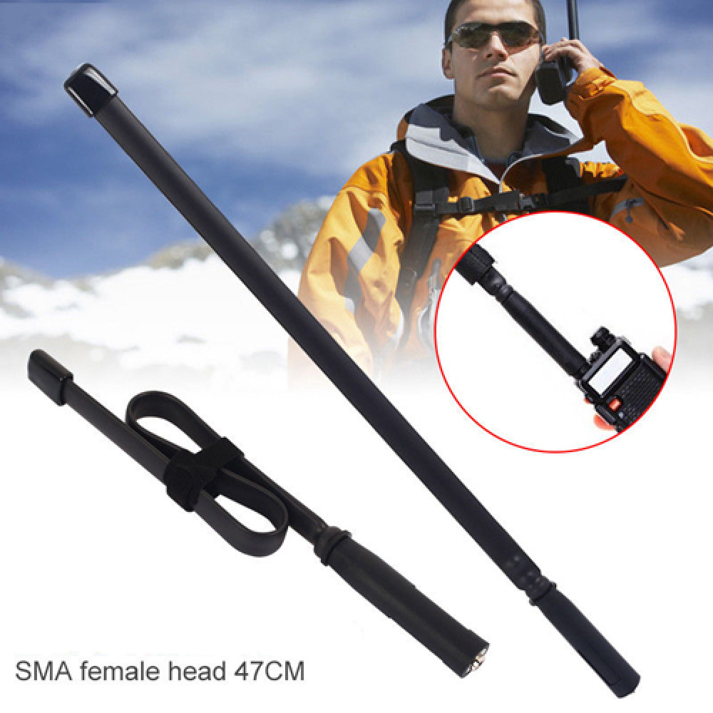 47CM CS Tactical SMA Female VHF/UHF Walkie Talkie Antenna