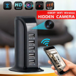5 Port USB Desktop Charging Station WiFi Spy Hidden Pinhole Camera
