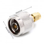 N Male to SMA Male Connector